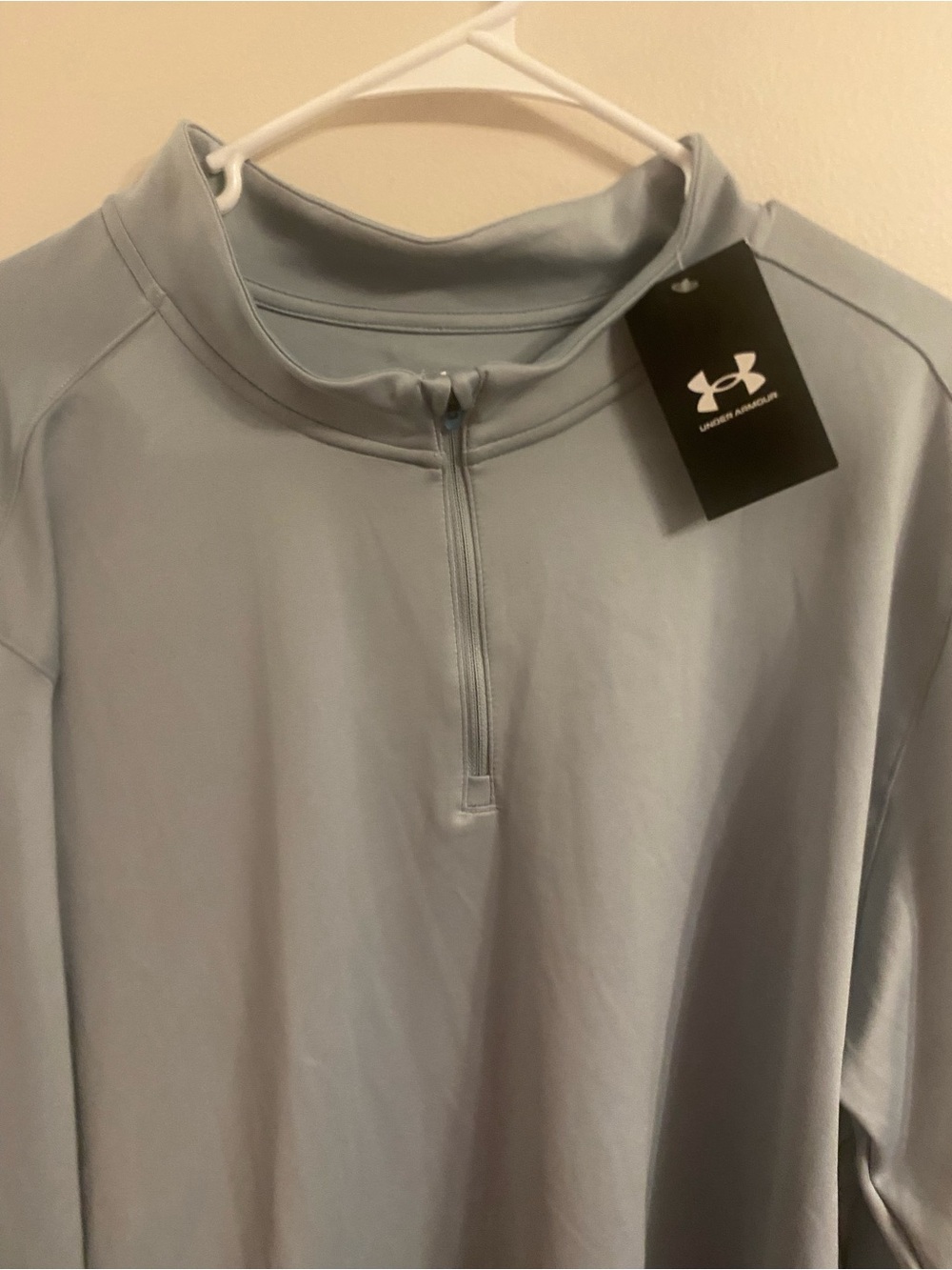 Under Armour Men's Light Blue Quarter-Zip Performance Pullover 2XL